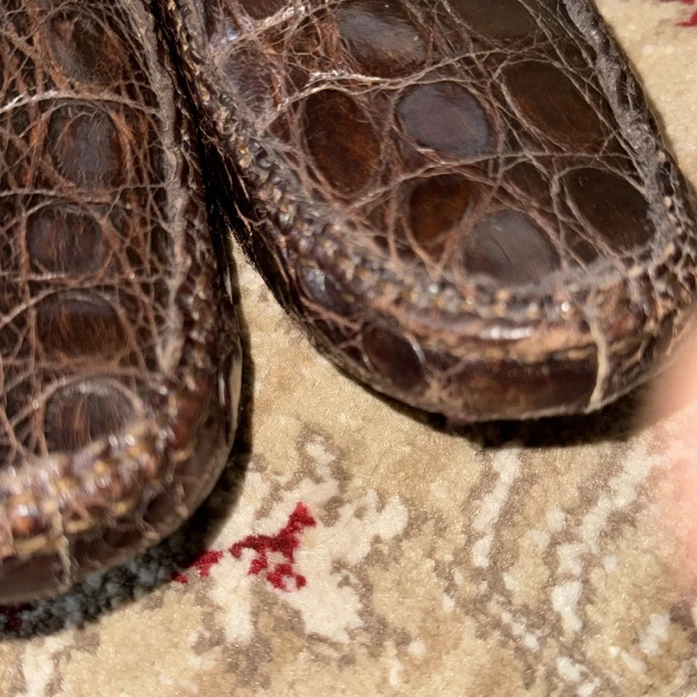 Mezlan 1968 Padua crocodile loafers EUC! 8M Made in Spain